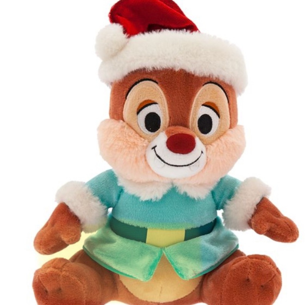 BNWT Disney Chip 'n Dale Christmas Holiday Medium 9'' Plush Toy